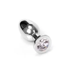 Jewel Buttplug Clear Medium