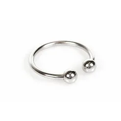 Open Eikelring Met Balletjes