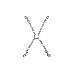 Bondage Chain Cross Met Karabijnhaken