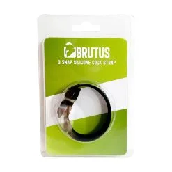 BRUTUS – 3 Snap Silicone Cock Strap -Bondage winkel 138206 image 5