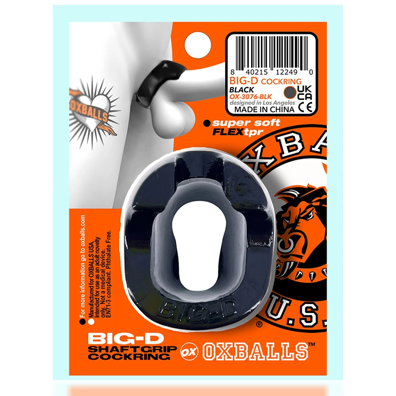Oxballs – BIG-D Shaft Grip Cockring Black 6 Oxballs – BIG-D Shaft Grip Cockring Black - Afbeelding 6