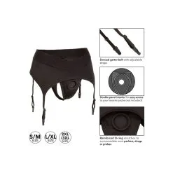 CalExotics – Boundless Strap-on Slip Met Jarretels -Bondage winkel 14237 BLACK 04