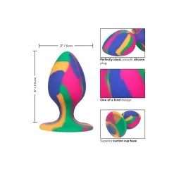 CalExotics – Cheeky Medium Tie-Dye Plug -Bondage winkel 14650 MULTICOLOR 04