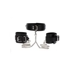 Taboom – Collar And Wrist Cuffs -Bondage winkel 17104 BLACK 03