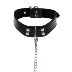 Taboom – Elegant Collar And Chain Leash -Bondage winkel 17106 BLACK 04