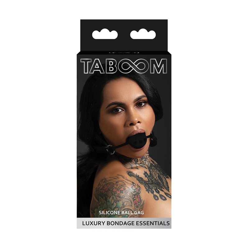 Taboom – Silicone Ball Gag Black 4 Taboom – Silicone Ball Gag Black - Afbeelding 4