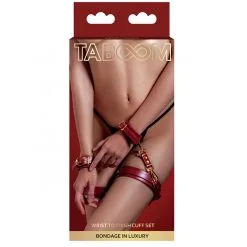 Wrist To Thigh Cuff Set 5 Wrist To Thigh Cuff Set -Bondage winkel 17155 RED 02