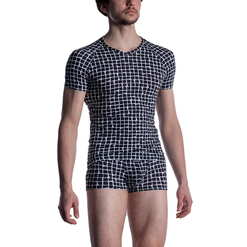 Manstore – M800 V-Neck Tee Reg Zwart 1 Manstore – M800 V-Neck Tee Reg Zwart