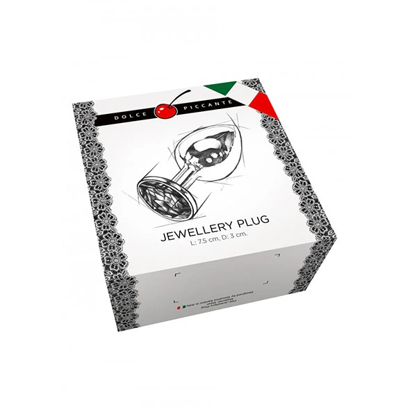 Buttplug Geribbeld Met Steen 2 Buttplug Geribbeld Met Steen - Afbeelding 2