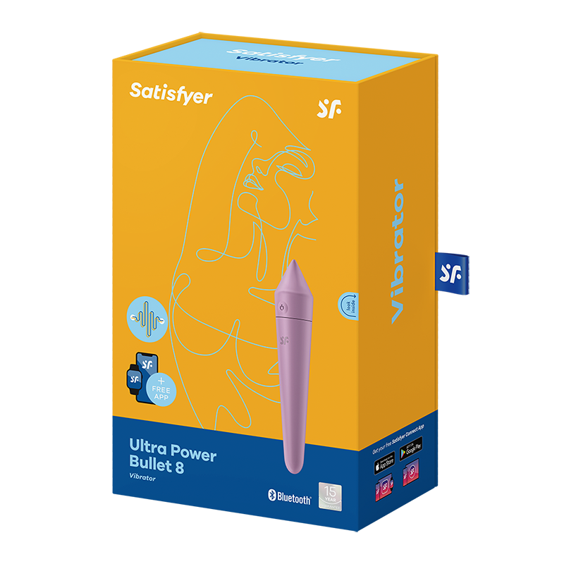 Satisfyer Ultra Power Bullet 8 Bullet Vibrator Paars 6 Satisfyer Ultra Power Bullet 8 Bullet Vibrator Paars - Afbeelding 6