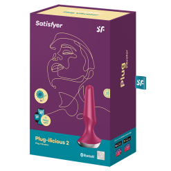 Satisfyer Plug-ilicious 2 Vibrerende Buttplug Rood -Bondage winkel 3846 1