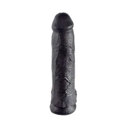 12 Inch Dildo Met Ballen Black