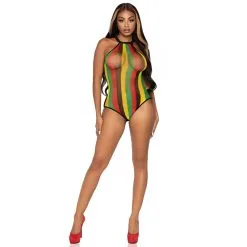 Leg Avenue – Rasta Bodysuit W. Snap Crotch -Bondage winkel 81585 101 03