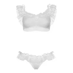 Lace Ruffle Crop Top And Panty 7 Lace Ruffle Crop Top And Panty -Bondage winkel 81616 002 09