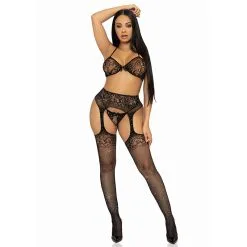 Leg Avenue – Bra Top String And Stockings -Bondage winkel 81656 001 05
