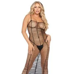 Horizontal Net Maxi Dress -Bondage winkel 86969 001 01
