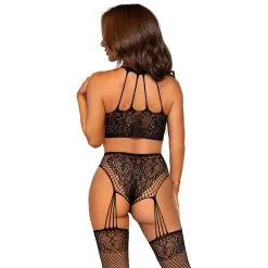 Leg Avenue – Crop Top And Garter Panty -Bondage winkel 89302 001 02