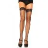 Stay Up Fishnet Thigh Highs Black