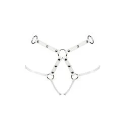 Obsessive – A758 Harnas Wit -Bondage winkel A758 4