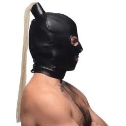 Bondage Masker Met Paardenstaart -Bondage winkel AG963 4