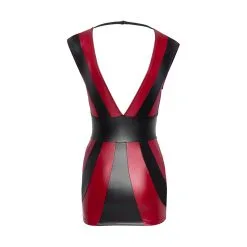 Cottelli – Wetlook Mini Jurkje Zwart Rood 9 Cottelli – Wetlook Mini Jurkje Zwart Rood -Bondage winkel CT WMJZR hollow rs