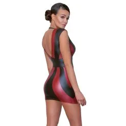 Cottelli – Wetlook Mini Jurkje Zwart Rood 8 Cottelli – Wetlook Mini Jurkje Zwart Rood -Bondage winkel CT WMJZR rs