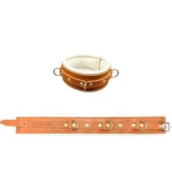 Leren Boeien Set Small Bruin Wit 7 Leren Boeien Set Small Bruin Wit -Bondage winkel DSRHBSBW 800