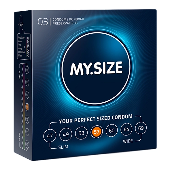 My Size Natural Latex Condom 57 Width 3 Pcs 1 My Size Natural Latex Condom 57 Width 3 Pcs