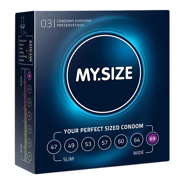 My Size Natural Latex Condom 69 Width 3 Pcs 1 My Size Natural Latex Condom 69 Width 3 Pcs