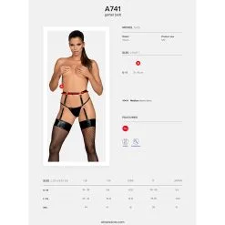 Obsessive – Zwart Harnas O/S -Bondage winkel E31167 6 1