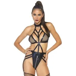 Leg Avenue – Cage Strap Garter Teddy