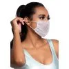 Harlow Rhinest Face Mask Cover White