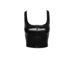 Noir Handmade – Snake Wetlook Top With Zipper F275 -Bondage winkel NH011033 F275 3