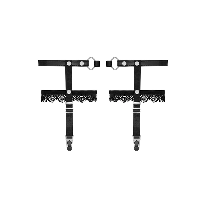 Obsessive – A769 Garters Black 2 Obsessive – A769 Garters Black - Afbeelding 2