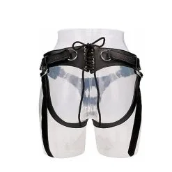 Leather Strap-on Harness -Bondage winkel PAI012BLK 1