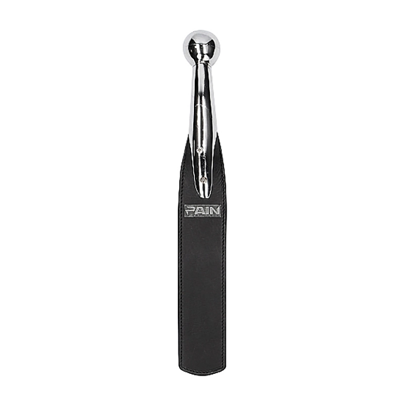 Ball Metal Handle With Saddle Leather Paddle 1 Ball Metal Handle With Saddle Leather Paddle