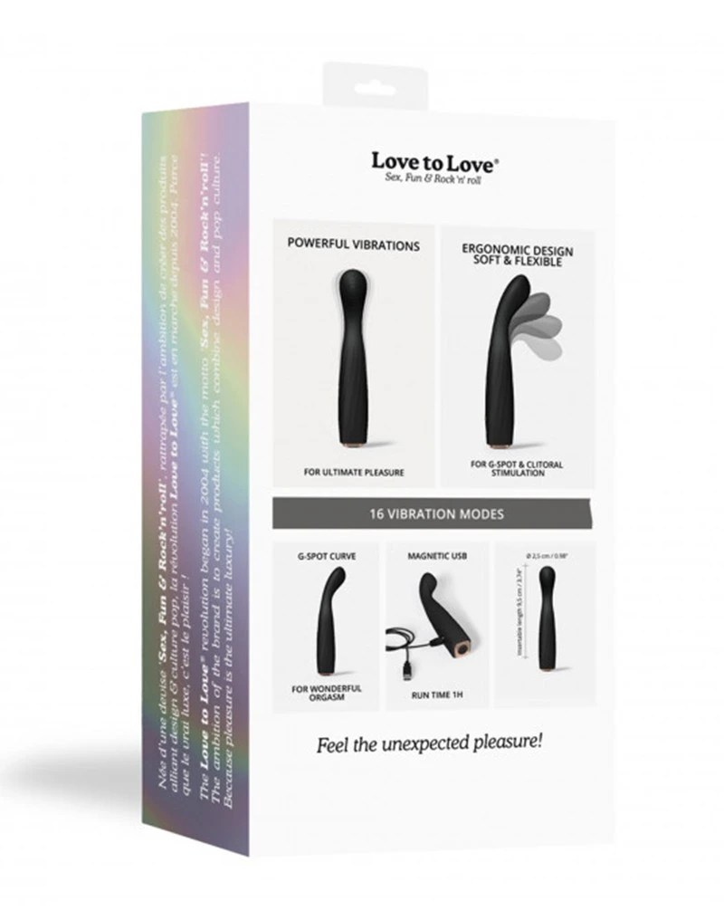 Love To Love – Vibrating Feel Me – G-Spot Vibrator – Zwart 7 Love To Love – Vibrating Feel Me – G-Spot Vibrator – Zwart - Afbeelding 7