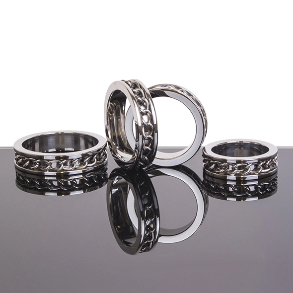 Chain Link Inlay Cockring 3 Chain Link Inlay Cockring - Afbeelding 3