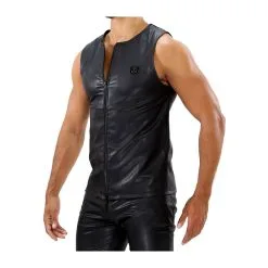 TOF-Paris – Zipped Tank Top -Bondage winkel TS0036N 3 zipped tank tops fetish