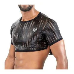 TOF-Paris – Centurion Crop Top -Bondage winkel TS0043N 3 centurion crop top black