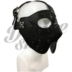 Afneembaar Leren Masker -Bondage winkel afneembaar lederen gezichtsmasker 2 L