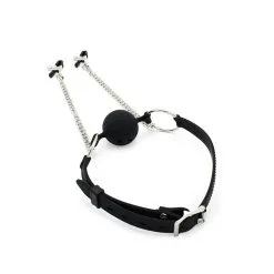 Mondknevel Met Bal En Tepelklemmen -Bondage winkel opr 2050058 03