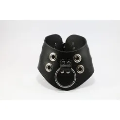 Leren Halsband Met O Ring En Leiband -Bondage winkel os 1048 1