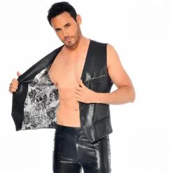 Patrice Catanzaro – Nikola Skulls Kunst Lederen Gilet 5 Patrice Catanzaro – Nikola Skulls Kunst Lederen Gilet -Bondage winkel photo